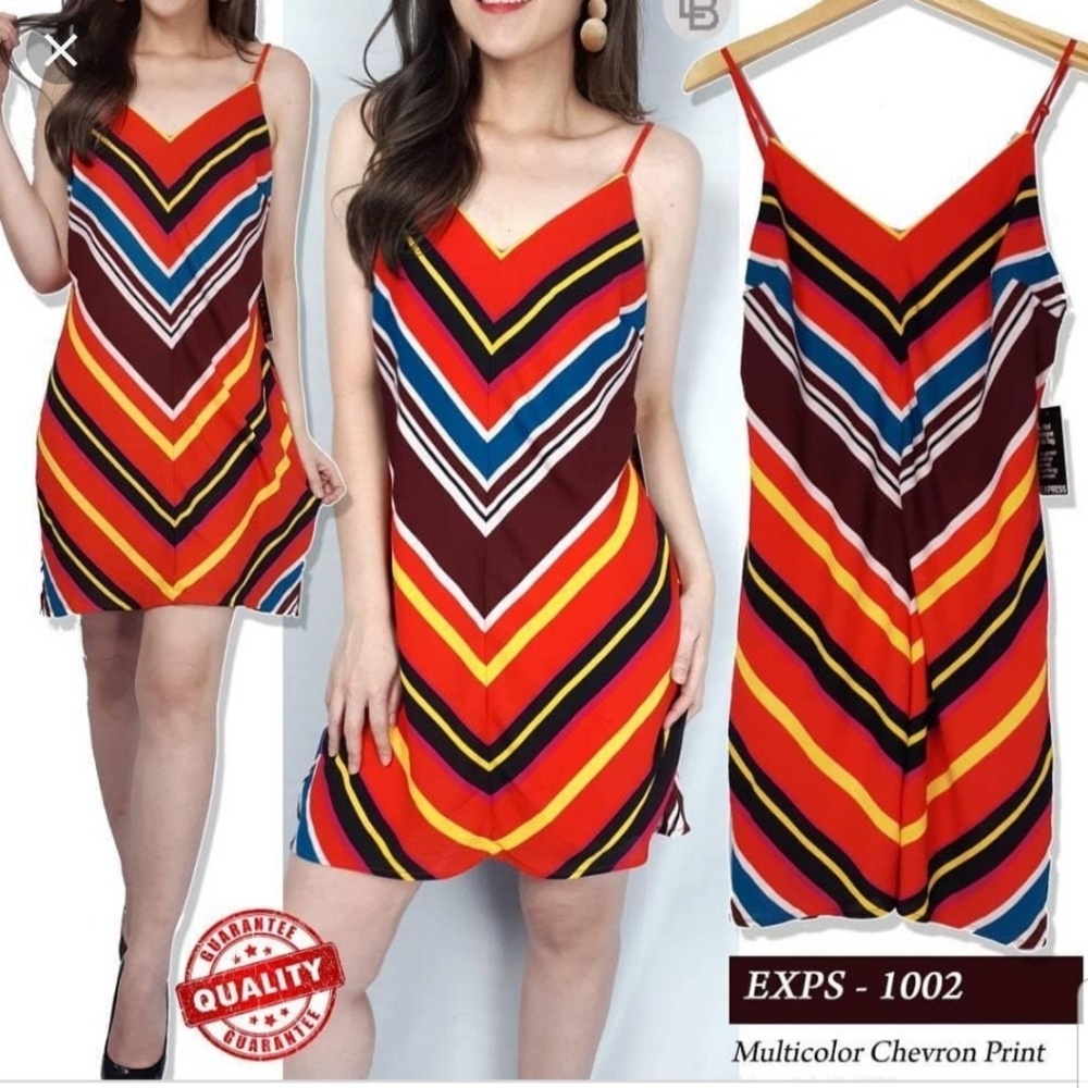 Express Chevron Slip Dress